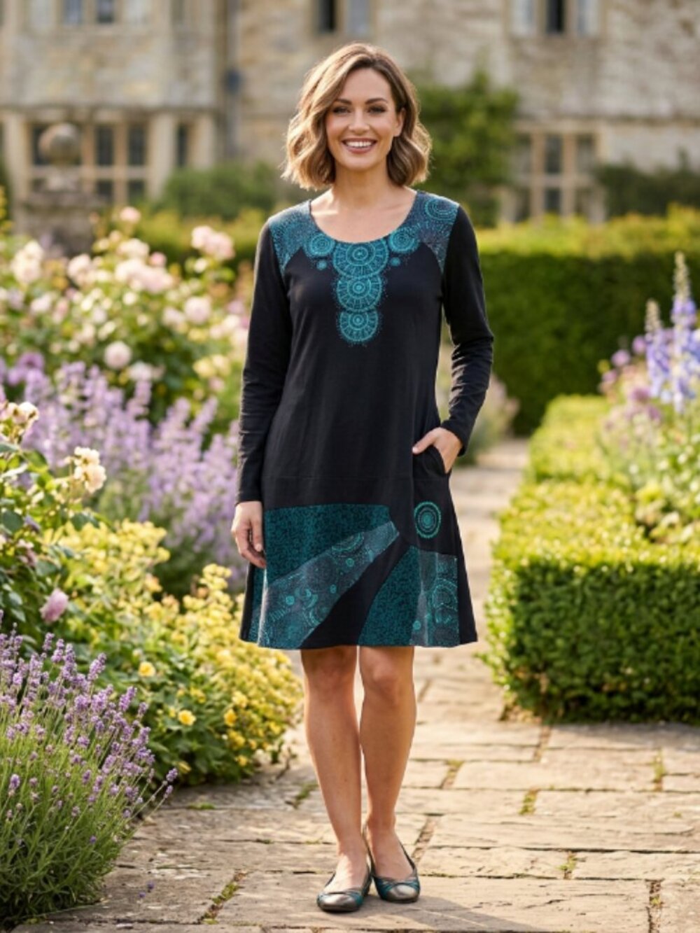 Vtg Coline art to wear atw lagenlook dress